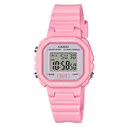 Casio General LA-20WH-4A1 Classic Digital Pink Resin Women Watch 